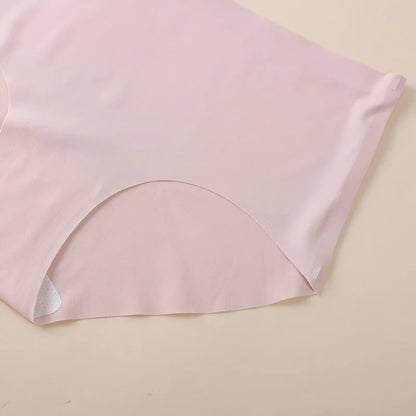 4PCS/Set Women Panties Slip Silk Seamless Briefs For Women Female Underwear Soft Thin Light Panty Culotte Femme Underpants M-XL