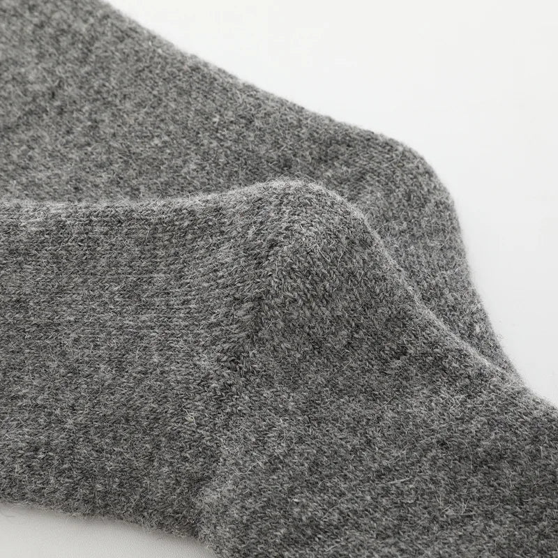 Socks Men Super Thicker Solid Sock Merino Wool Rabbit Socks Against Cold Snow Russia Winter Warm Funny Happy Male Socks