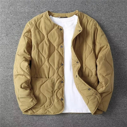 Vintage M65 Liner Jacket Men Winter New Khaki Thick Multi-pocket Tooling Padded Jacket Long Sleeve Cardigan Hunting Coat