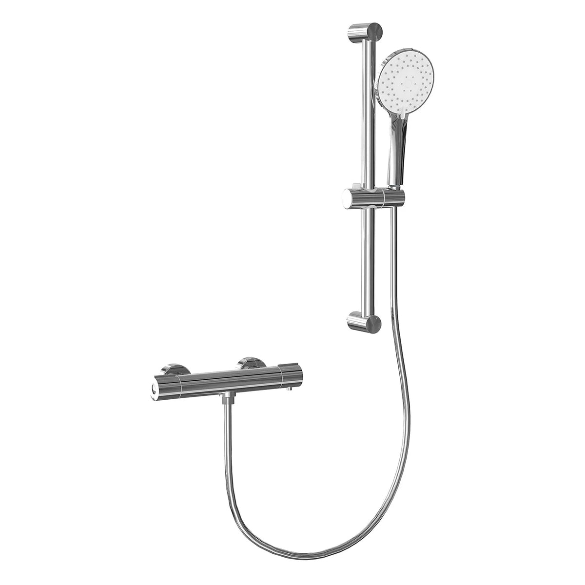 Bathroom Shower Faucet Wall-mounted Bathtub Mixer Taps Thermostatic Bath Tub Showers System Set with 3 Modes Rain Handheld