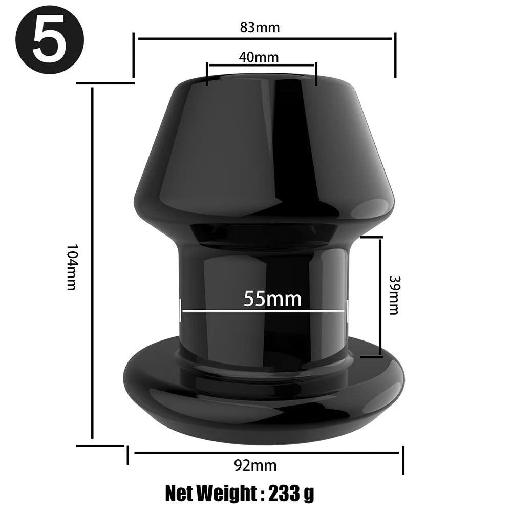 Hollow Vaginal Peephole Vaginal Peephole Anal Plug Vaginal Dilation Anal Dilation BDSM Enema Sex Toy Butt Plug for Men Women