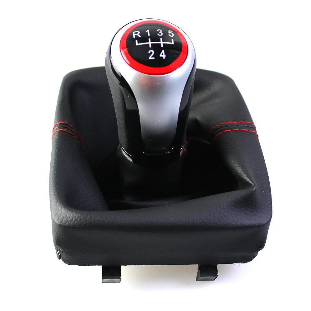 New Gear Shift Knob for VW Polo 9N 9N2 2002 2003 2004 2005 2006 2007 2008 2009 with Lever Shifter PU Leather Gaitor Boot Cover