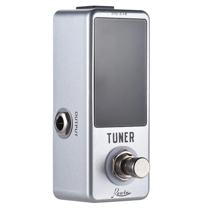 Mini Chromatic Tuner Pedal Effect LED Display True Bypass Guitar Tuner for Guitar Bass Accessories Guitar Bass Musical Instrumen