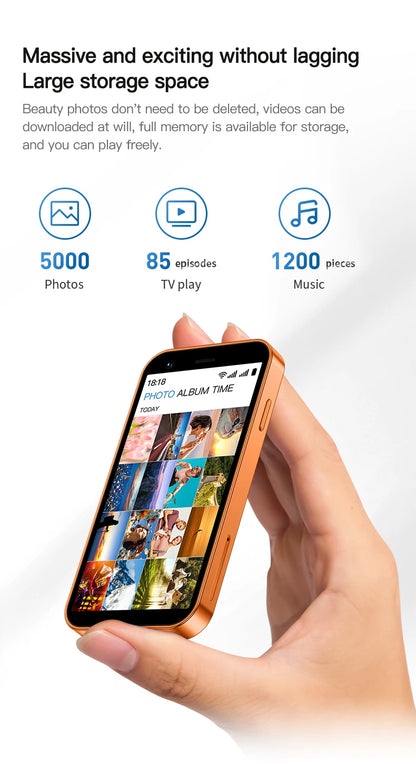 SERVO 18SE MINI Small Android Smartphone 3G WCDMA Dual SIM Card 2GB+16GB Play Store Wi-Fi Face Unlock 3.0 inch Mini Smart Phones