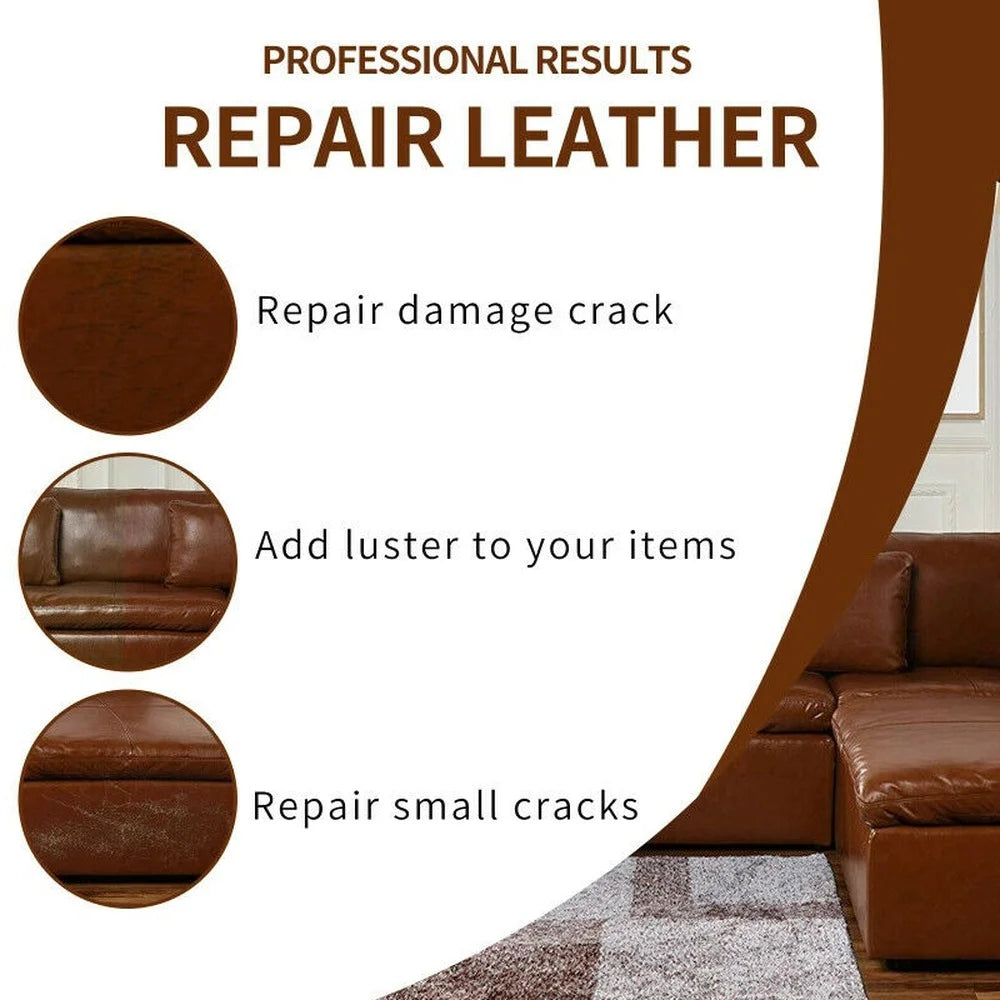 20ml Leather Repair Gel Filler Cream Restore Car Seat Sofa Scratch Scuff Hole