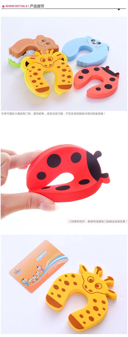 7pcs/set Door Stops Blocker Baby Door Stop Baby Protections Baby Door Security Protection for Children Door Pinch Guard Hinge