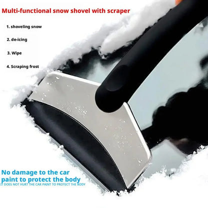 2Pcs Multifunction Car Snow Shovel Winter Windshield Defrosting Ice Scraper Tool Glass Snow Removal Tools Auto Accessories