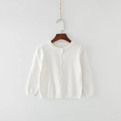 Baby Girls Embroidery Sweater Cardigan Autumn Fashion Cotton Floral Collar Kids Knitted Cardigan Rabbit Coat Outerwear Korean