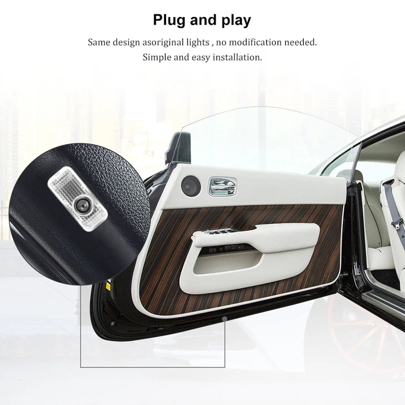 Car Angel Wings Projector Light LED Door Lamp For Audi A3 8P 8V A4 B8 8P A1 A5 A6 A7 A8 Q3 Q5 Q7 Q8 Sline TT S3 S4 S5 S6 S7 S8