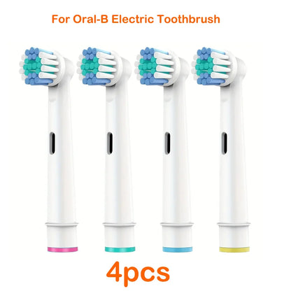 For Oral-B Dupont Bristle Electric Toothbrush Heads Whiten Teeth Daily Clean Soft Care Teeth Function D100 D25 D30 4/8/16pcs
