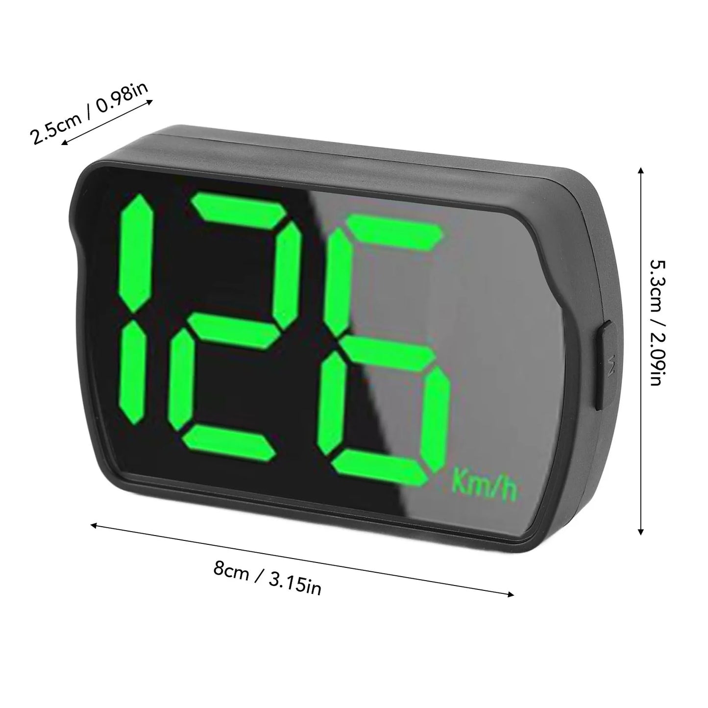 Car HUD Display Car HUD Speedometer USB Plug and Play KM MPH Digital Speed Display Universal for Truck SUV Bus Motorcycle