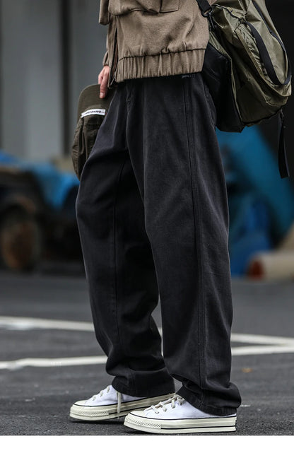Japanese Streetwear High Quality Cargo Pants For Men Clothing Harajuku Casual Straight-Leg Trousers Korean Fashion Baggy Pants