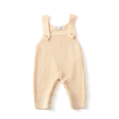 MILANCEL New Spring Baby Overall 3M-6Y Solid Color Infant Girls Knit Rompers 6 Colors Versatile Children Suspenders Jumpsuit