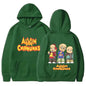 Cartoon Hoodie Alvin and The Chipmunks Green Red Navy Blue Shirt Camisa S/P Movie Promo Animation Long Sleeve Hoody Sweatshirts