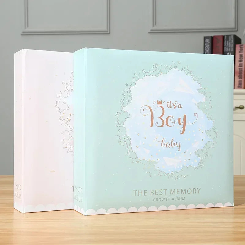 Baby Photo Album Growth Record Photo 6-inch Collection Writable 200pcs Photos Album Large Capacity Paper Core Bag Souvenir Album