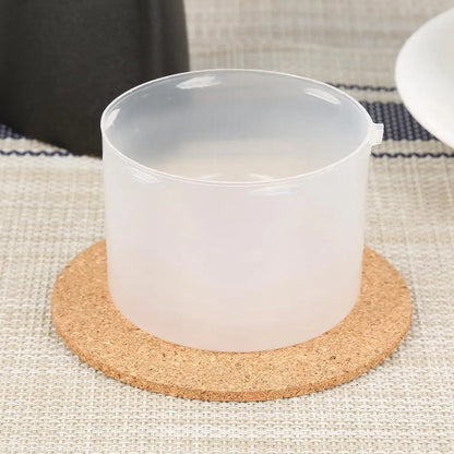 10PCS Cup Mat Natural Round Wooden Pad Durable Non-Slip Cork Coaster Tea Coffee Mug Drinks Holder for Table Decor DIY Tableware