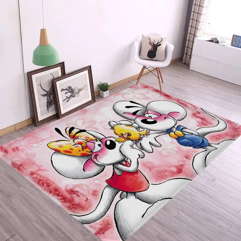 Popular Character D-Diddl Cut Bathroom Mat Non-Slip Laundry Room Mat Laundry Decor Balcony Child Living Room Toilet Rug