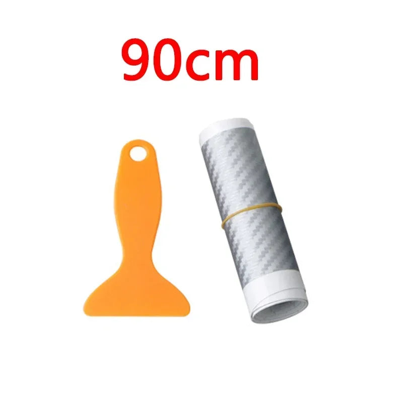 Car Rear Bumper 90/104cm Sticker Carbon Fiber Protective Pad Anti-Scratch Cover Car Edge Board Scuffproof Decal Strip NEW