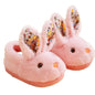 Kid Shoes Girl Fur Slippers Anti Slip Warm Slippers Fashionable Color Matching Cotton Slipper Autumn Winter Thick Bottom Slipper