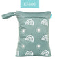 HappyFlute Baby Diaper Bags Double Zippered Wet/Dry Bag Waterproof Wet Cloth Diaper Backpack Reusable Diaper Cover WetBag