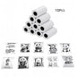 10 Rolls Kids Instant Camera Refill Print Paper Film Coreless Thermal Print For 57mm Portable Cash Registers Mobile Printer