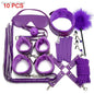 Erotic Bdsm Set Sexy Leather Plush Sex Toys Bondage Kit Handcuffs Feather Blindfold Flirt Exotic Accessories Couples Adult Games