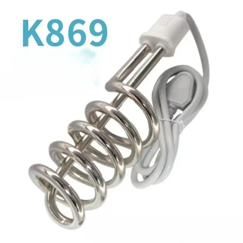 2500W-4000W Stainless Steel Immersion Heater Boiler Tankless Water Heating Rod Home Electric Hot Water Heater 220V