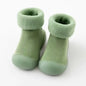Baby Winter Booties Non-Slip Soft Sole Shoes with Cotton Socks Warm Fleece-Lined Infant First Walkers for Boys Girls 0-4T