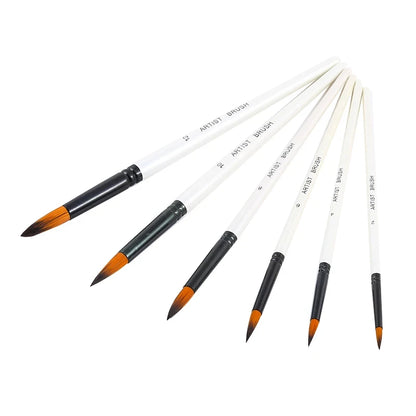 BOMEIJIA Paint Brushes Set Round Flat Angle Filbert Arylic Watercolor Oil Gouache Brush