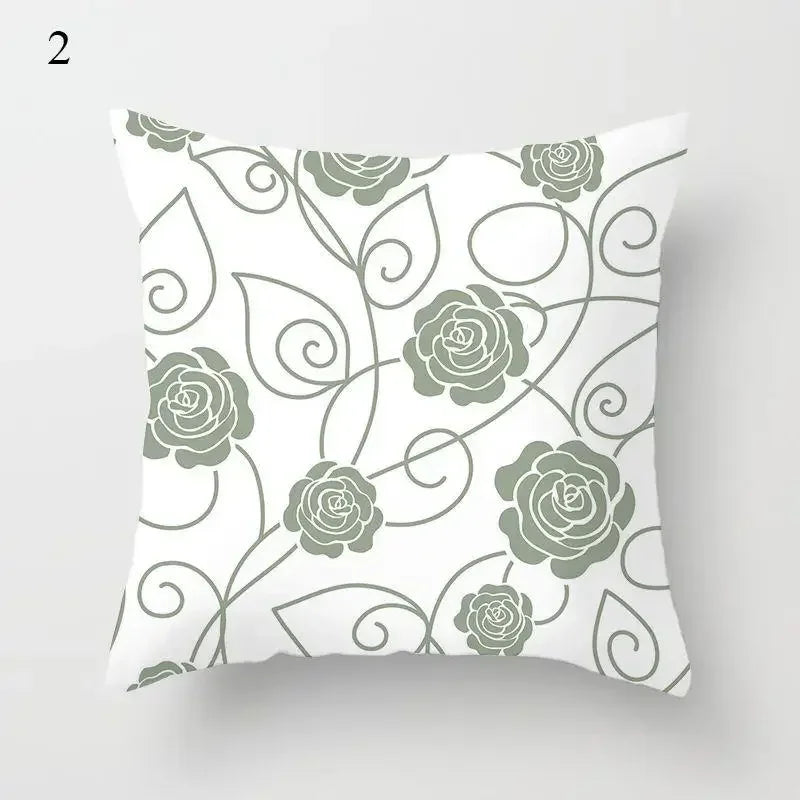 Mint Green Pillowcase Geometric Print Cushion Cover Sofa  Decorative throw pillow cushion covers40x40cm 50x50 45x45