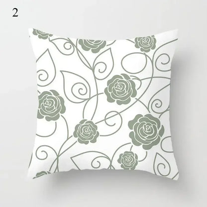 Mint Green Pillowcase Geometric Print Cushion Cover Sofa  Decorative throw pillow cushion covers40x40cm 50x50 45x45
