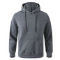 Men's and Women's Warm Sweatshirt Casual Solid Color Streetwear Pullovers Sport Fitness Pocket Hoodies Multi Color