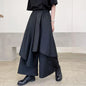 Women Skirts Pants Japaness Gothic Irregular Pants Women High Waist Black Long Pants Skirts Female Pleated Skirts Women Clothing