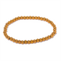 Yhpup 3/4/5/6 MM Stainless Steel Beads Daily Handmade Elastic Bracelet Bangle Waterproof Wrist Wholesale Gold Color Jewelry Men