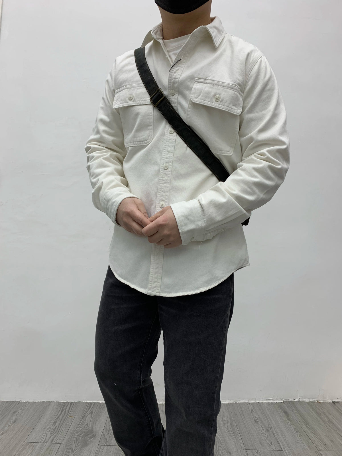 Autumn New Japanese Retro Heavyweight Twill Long-Sleeve Turn-down Collar 100% Cotton Shirt Men's Fashion Washed Casual Blouses