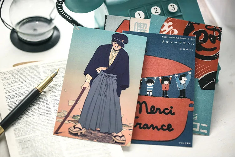 30 Sheets/Set Showa Monogatari Series Postcard Japanese Girl illustration Greeting Cards Message Card Business Gift Card