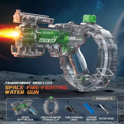 Children High Pressure Electric Water Gun Toys Summer Outdoor Beach Pool Garden Fight Games Kids Automatic Bursts Watergun Gifts