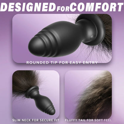 Anal Plug Sexy Fox Tail Vaginal Plug Dildo Masturbation Anal Vibrator Prostate Massager Female Masturbator Anal Masturbating