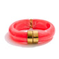 Yhpup 66mm Green Pink Brown Purple Acrylic Thick Bracelet Bangle for Women Stainless Steel Arrivals 2025 Wrist Jewelry Gift