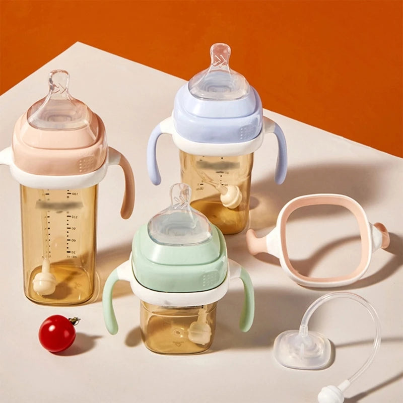 Classic Feeding Bottle Handles Soft Compatible Silicone Baby Nursing Bottles Handles Easy to Carry Handles for Hegen Bottle Size