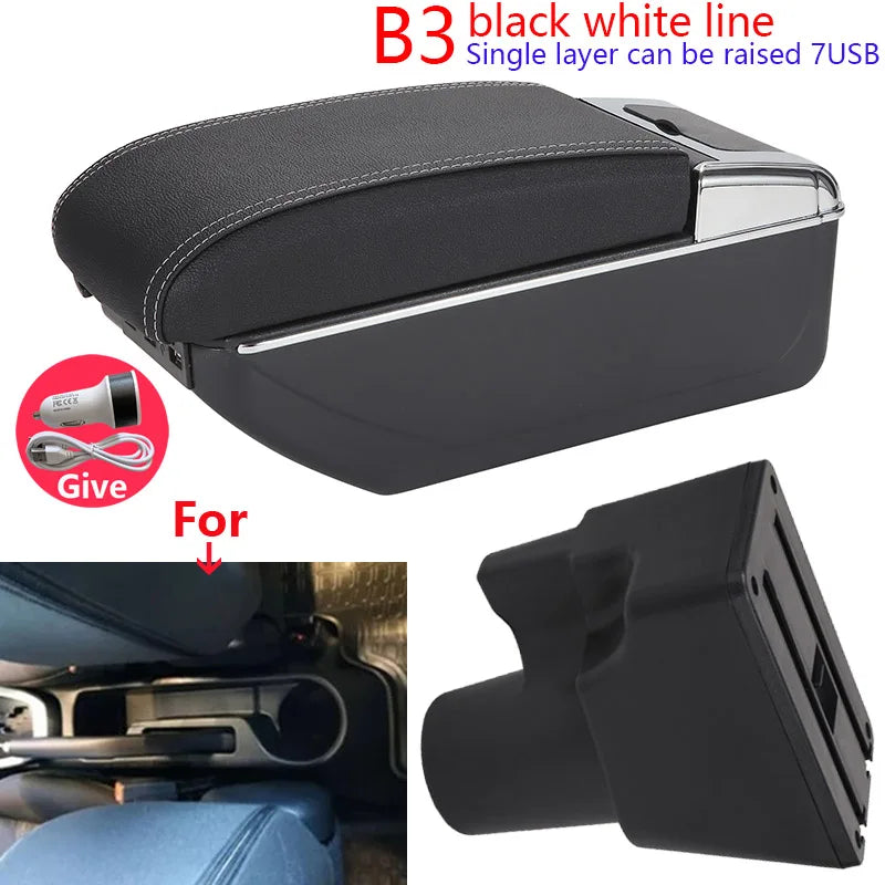 For Kia Picanto Armrest Box For Kia Picanto 3X-Line interior Retrofit parts car accessories Storage box Simple installation
