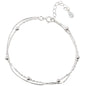 925 Sterling Silver Round Ball Lucky Bracelets Woman Double-Layer Snake Chain Hot Top Quality Jewelry Wedding Jewellery