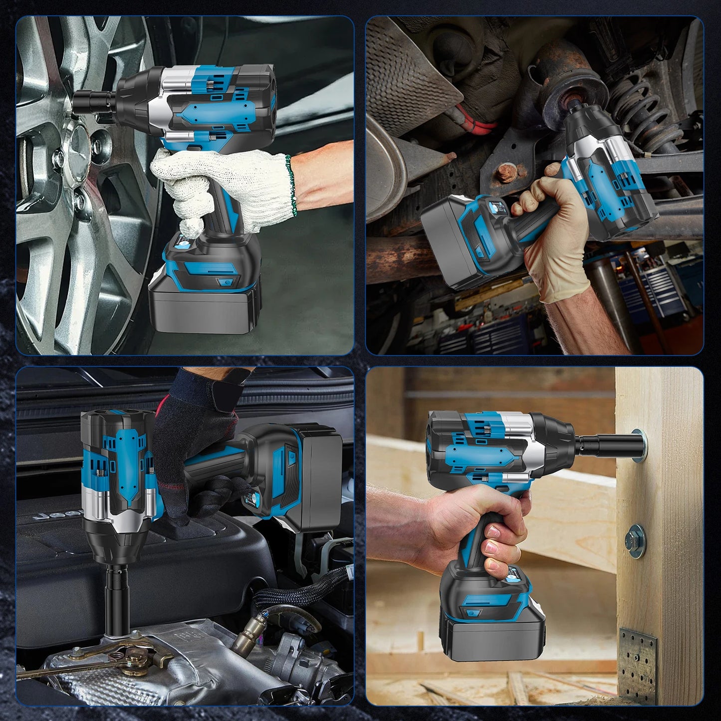 Brushless cordless impact wrench 1800 N·m, power tools for Makita 18V batteries