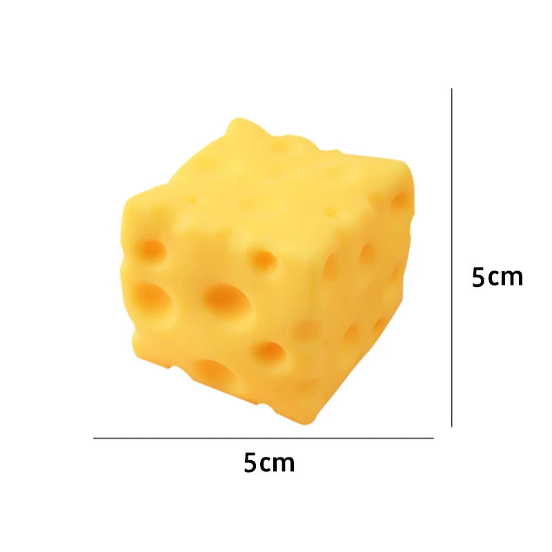 5CM Cheese Squeeze Toy Extra Large Size Cheese Squishy Fidget Toys Slow Rebound Shapeable Venting Ball for Adults Gifts 2026 New