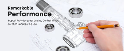 120000 RPM Hair Dryer Negative Ionic Blow Dryer Brushless Motor 40M/S Fast Drying High-Speed Low Noise Thermo-Control Hairdryer 500M Negative Ions Fast Dryingfor Curly & Straight Hair