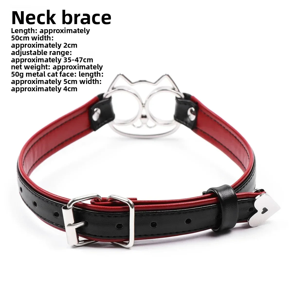 Sexy PU Leather Choker Collar for Women Gothic Punk Spike Heart O-Ring Bell Bondage Slave Neck Strap BDSM Role Play Accessory