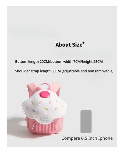 2025 New Mini Cute Mushroom Baby Backpack Kindergarten Popular Children's Small Camping Bag Pink Princess School Backpack Girls