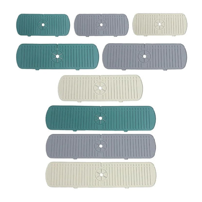 Silicone Tap Mat,Sink Splash Guard,Kitchen Tap Silicone Drain Mat, Silicone Tap Handle Drip Catcher Tray, Tap Mat for Kitchen
