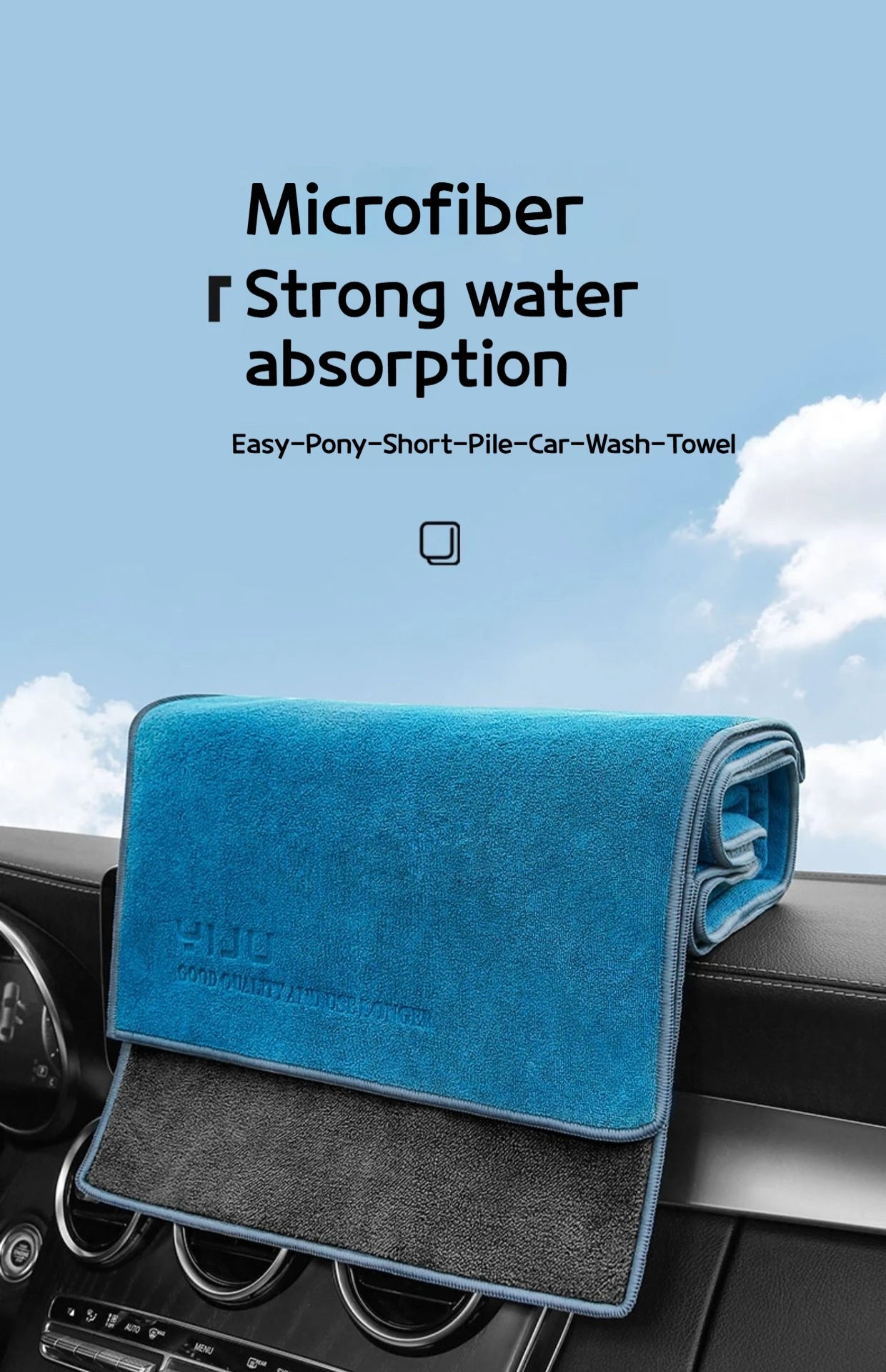 Microfiber Car Wash Towel 75X35cm Lint-Free Car Cleaning Towels Ultra-Soft Drying Cloth Car Detailing Washing Tools