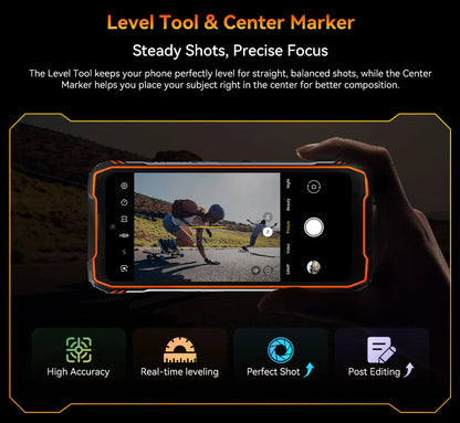 Blackview XPLORE 1 Outdoor 5G Rugged Smartphone Android 15, 6.78'' 2.4K Display, 16GB+512GB, 20000mAh, Waterproof Mobile Phone